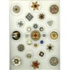 Image 1 : A card of division three "Glitz" jeweled buttons