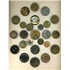 Image 1 : A card of division one metal pictorial buttons