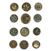 Image 1 : A small card of division one steel cup buttons