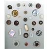 Image 1 : A card of division one and three assorted shell buttons