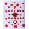 Image 3 : 5 Cards of division three plastic buttons
