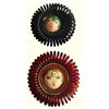 Image 1 : A pair of division three celluloid pictorial buttons