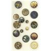 Image 1 : A partial card of division one celluloid buttons