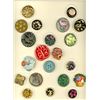 Image 1 : A card of division three colorful plastic buttons