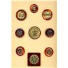 Image 1 : 2 Cards of division three Bakelite buttons
