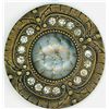 Image 2 : A small card of glass in metal buttons