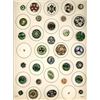 Image 1 : A card of division one assorted enamel buttons