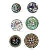 Image 1 : A small card of division one and three enamel buttons