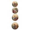 Image 1 : A set of division one pictorial porcelain buttons