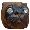 Image 1 : A division one carved wood realistic button
