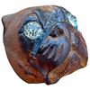 Image 2 : A division one carved wood realistic button