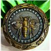 Image 1 : A division one brass pictorial insect button