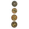Image 1 : A small card of division one steel cup buttons