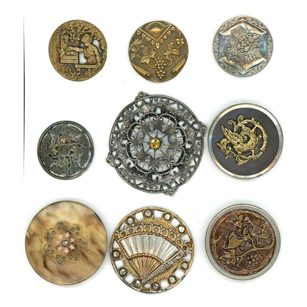 A small card of division one assorted buttons