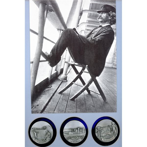 A Set of division three pewter pictorial buttons