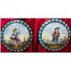 Image 1 : A division 1 pair of Polychrome enamel figural buttons