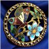 Image 1 : A division one pictorial enamel button