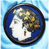 Image 1 : A division one porcelain in metal button