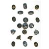 Image 1 : A small card of division three Asian metal buttons
