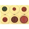 Image 1 : A small card of division one Cinnabar buttons