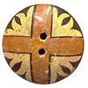 Image 1 : A division three patterned southwest pottery button
