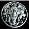 Image 1 : A division one pierced pictorial silver button