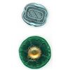 Image 1 : A small card of division three English glass buttons