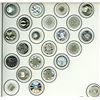 Image 2 : A card of division three glass buttons.