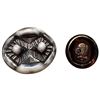 Image 1 : A small card of division three English glass buttons