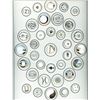 Image 1 : A card of division three glass buttons.