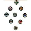 Image 2 : A card of division one colorful glass buttons