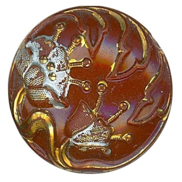 A small card of division one glass buttons