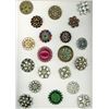 Image 1 : A card of division 1 & 3 sparkling buttons