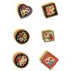Image 1 : A small card of division three Mosaic buttons
