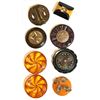 Image 1 : A small card of division three Bakelite Buttons