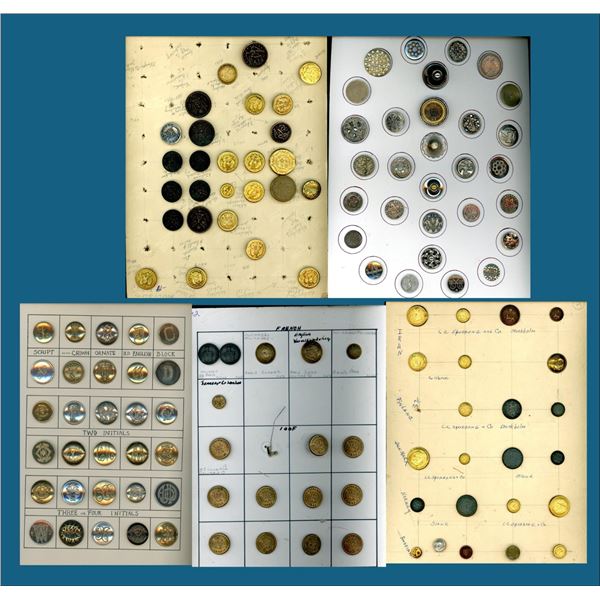 A box lot of several cards of assorted buttons