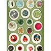 Image 1 : A card of division three plaster buttons