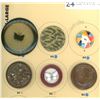 Image 1 : A partial card of Division 1 & 3 celluloid buttons