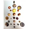 Image 1 : A card of division 1 & 3 assorted celluloid buttons