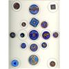 Image 1 : A card of division 3 pattern & pictorial glass buttons