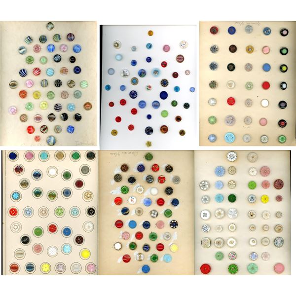 A box lot of several cards of assorted buttons