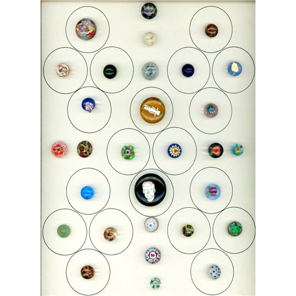 A card of division three studio artist buttons