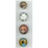 Image 1 : A small card of division three studio artist buttons
