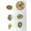 Image 1 : A small card of division three studio artist buttons.