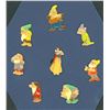 Image 1 : A set of Snow White and the 7 Dwarfs Buttons