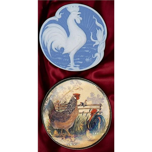 A small card of division three studio artist buttons