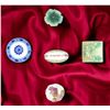 Image 1 : A small card of division one & three ceramic buttons