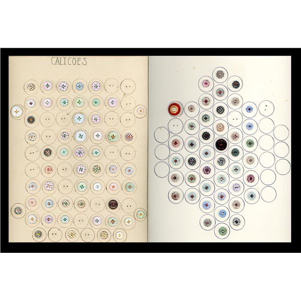 2 Cards of division one china buttons