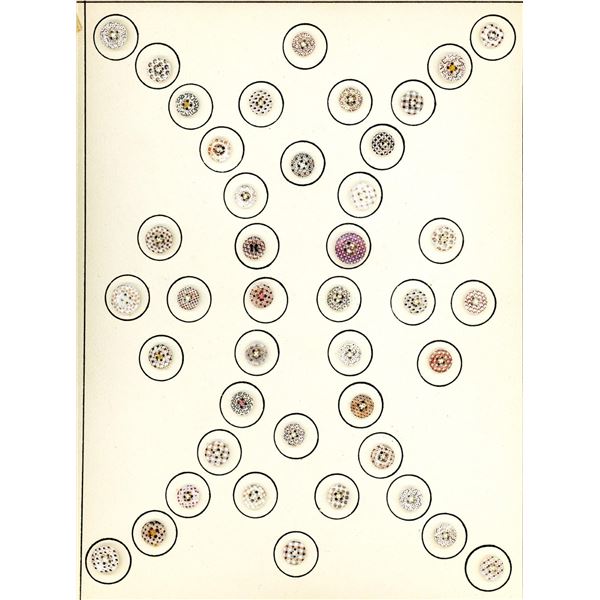 A card of division one china buttons