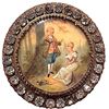 Image 1 : A division one hand painted under glass button
